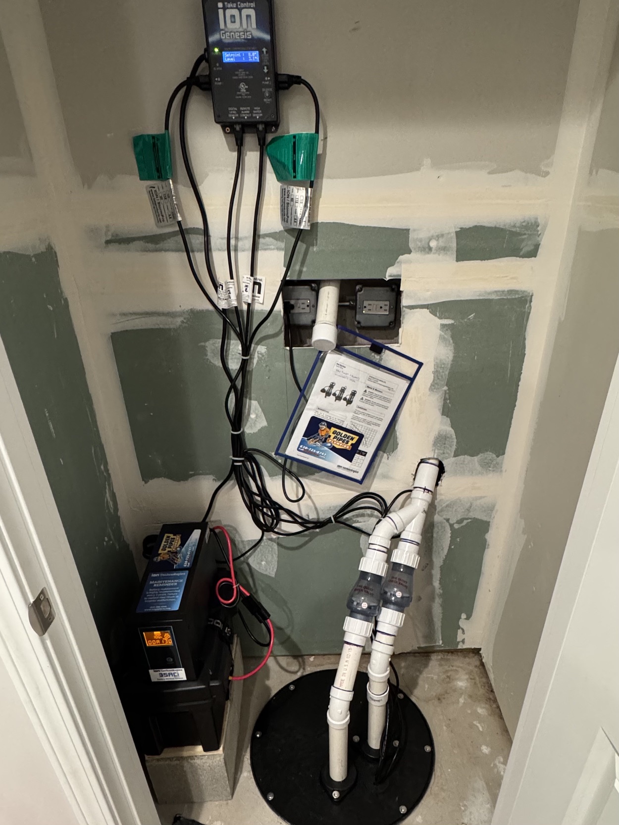 Double Sump Pump with Battery Backup in Woodridge